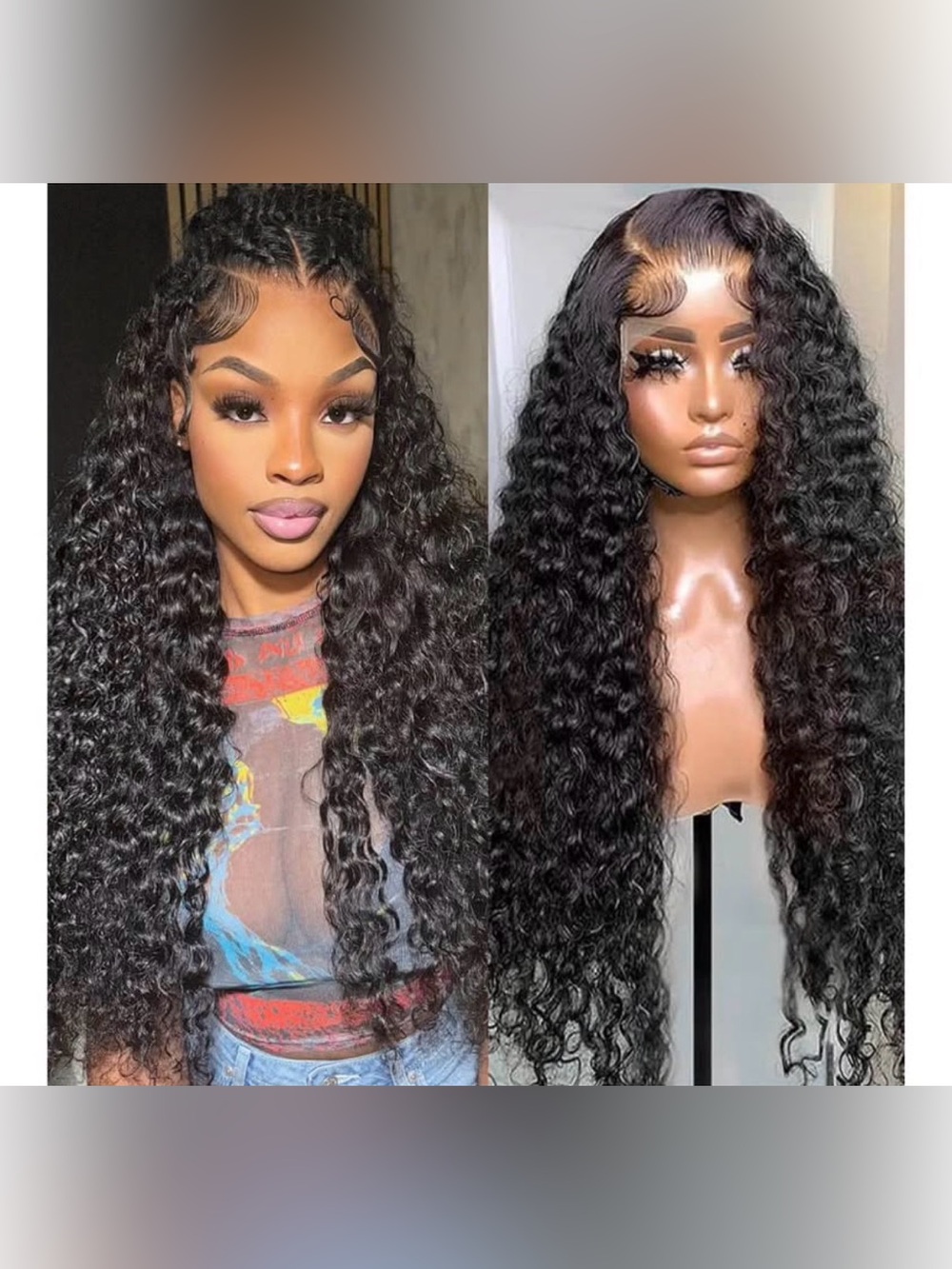 Deep Wave Lace Front Wig - Human Hair